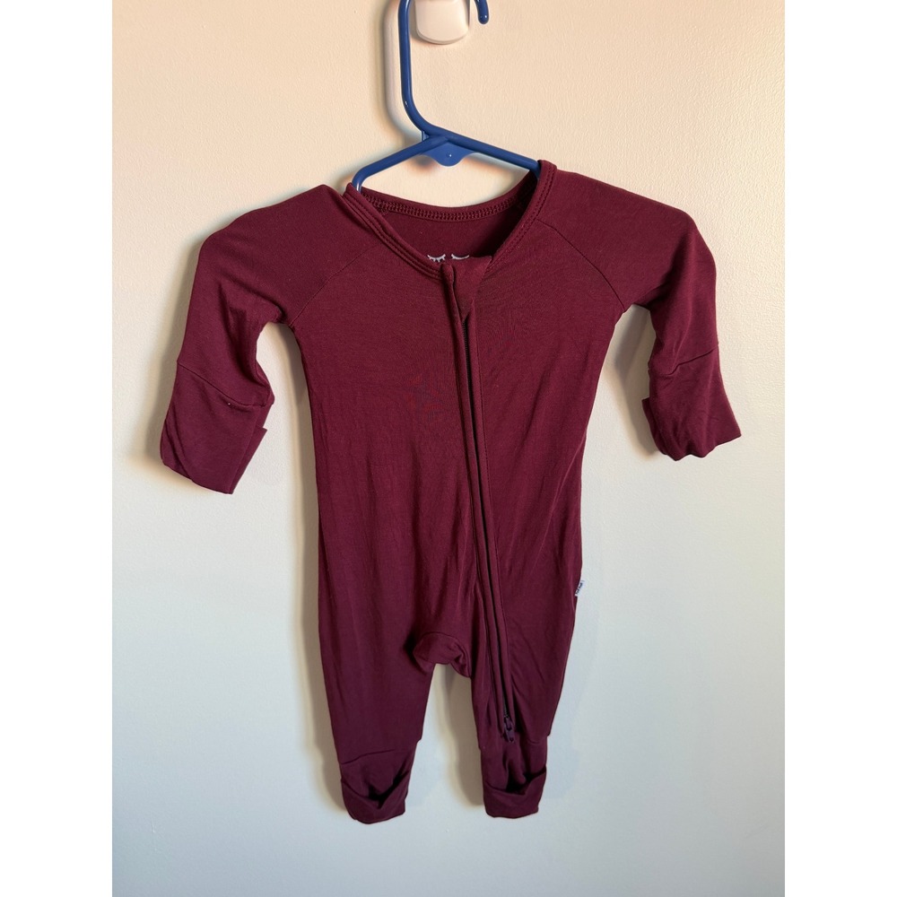 Little Sleepies Burgundy Bamboo Zippy Preemie